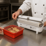 Toppits Wrapmaster Folienscheidegerät im einsatz