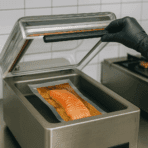 Vakuum Siegelrandbeutel Holzoptik im einsatz 2