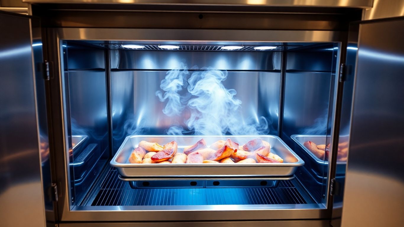 Moderner Schockkühler in einer professionellen Küche