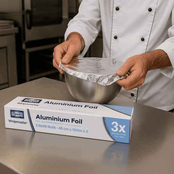 toppits wrapmaster alufolie im einsatz